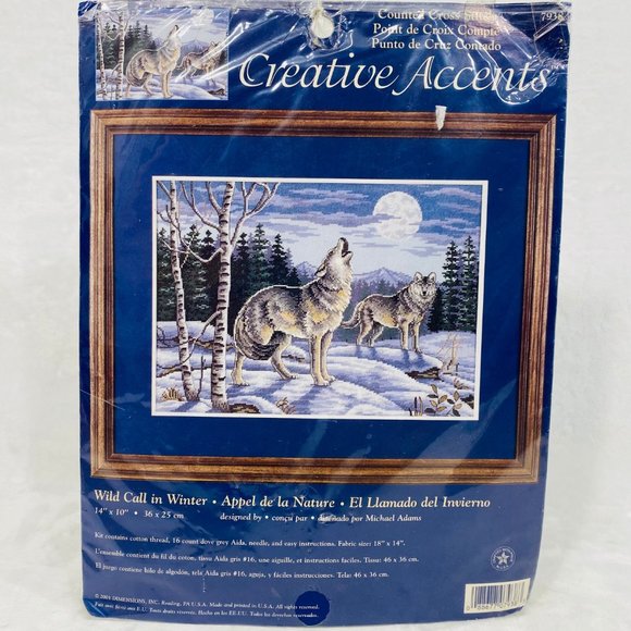 Wild Call in Winter Counted Cross Stitch by Creative Accents - Dimensions 2001 - Picture 2 of 5